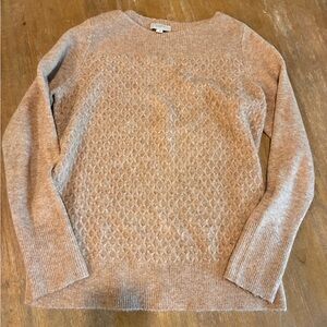 LOFT Beige Textured Knit Sweater